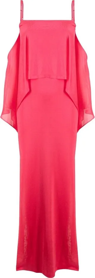 Off-Shoulder Ruffle-Detail Dress