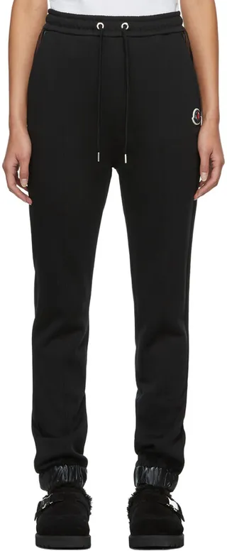 Moncler Black Drawcord Lounge Pants