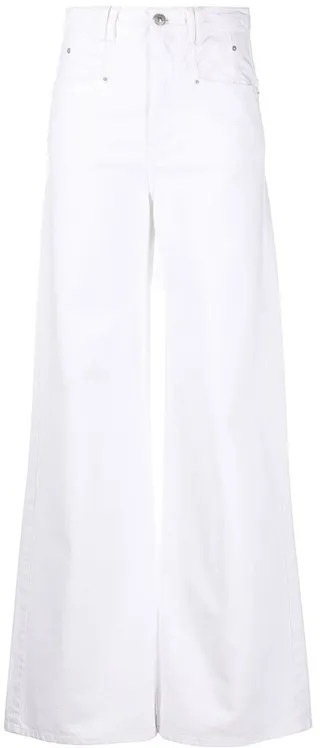 Lemony wide-leg jeans