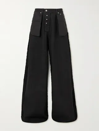Inside-Out Wide-Leg Jeans