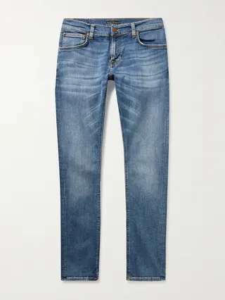 Tight Terry Skinny-Fit Organic Stretch-Denim Jeans