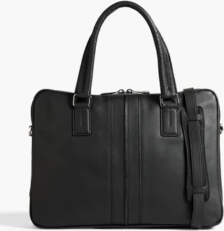 Pebbled-leather briefcase