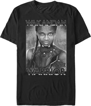 Men's Marvel Black Panther 2018 Shuri Poster T-Shirt - Black - X Large
