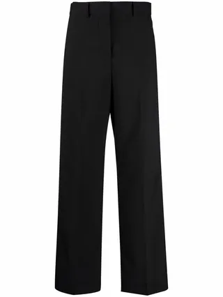 Side-Stripe Straight-Leg Trousers