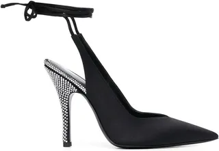 Venus 110mm tie-ankle pumps