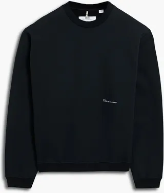 Printed cotton-fleece sweatshirt