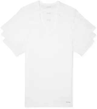 Calvin Klein Men's 3-Pack Cotton Classics V-Neck Slim-Fit T-Shirts