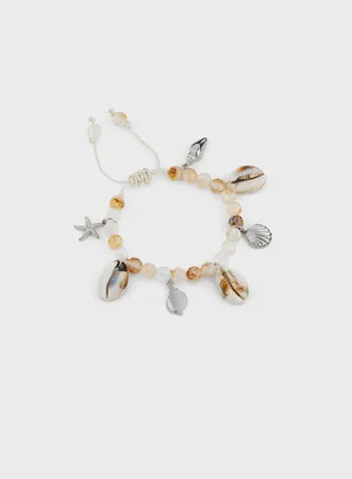 Starfish & Shell Beaded Bracelet