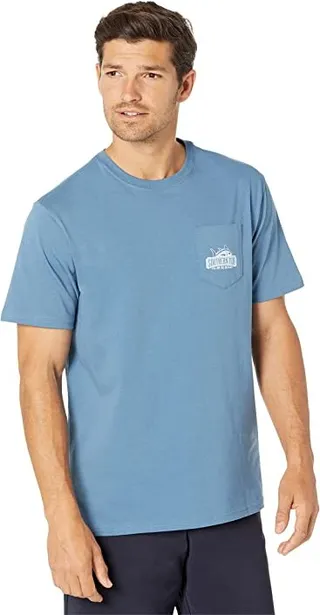 Southern Tide Follow The Skipjack Short Sleeve Tee (Blue Ridge) Men's T Shirt