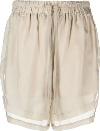 Drawstring Satin Shorts