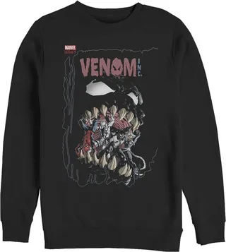 Men's Marvel Legacy Venom Teeth Sweatshirt - Black - 2X Large