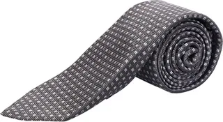 Grey Micro Pattern Tie