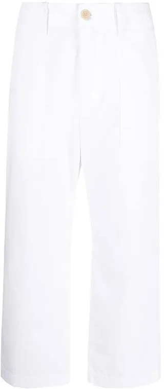 High-Waist Cropped Trousers