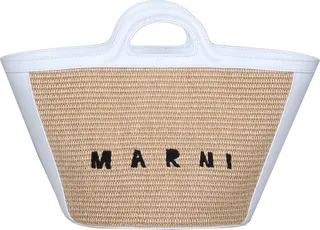 Small Tropicalia Bag In Raffia And Leather