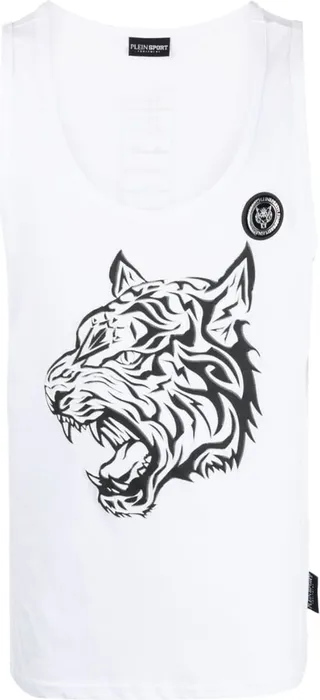 Tiger-Print Tank Top