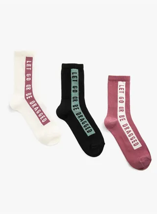 Multi Printed Ankle Socks Set