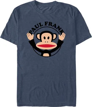 Men's Paul Frank Julius Circle T-Shirt - Navy Blue Heather - Large