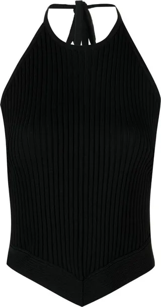 Mélange-Effect Halter Top