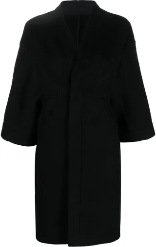 Wool Single-Breasted Coat
