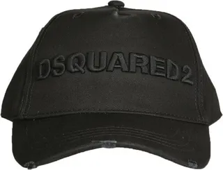Dsquared2 Distressed Logo Embroidered Baseball Cap
