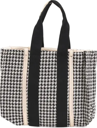 Large Houndstooth Tote