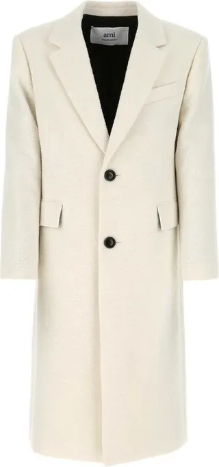 AMI Single Breasted Tailored Overcoat