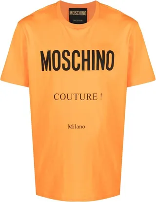 logo-print organic cotton T-shirt