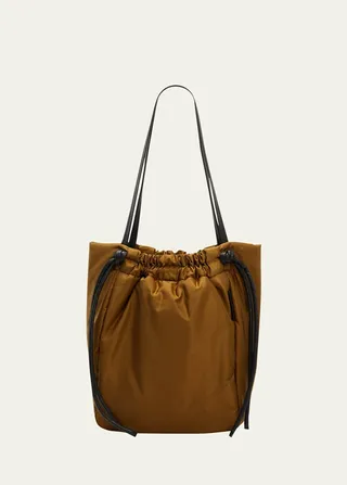 Drawstring Nylon Tote Bag