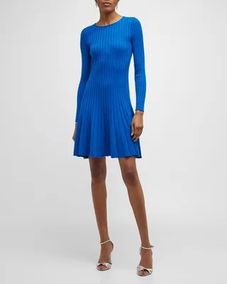 Ribbed Wool Sweater Dress