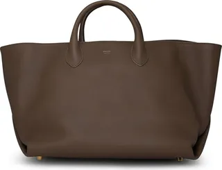 Khaite Logo Embossed Tote Bag
