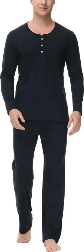Ink+Ivy Men's Two Piece Henley Pajama Set