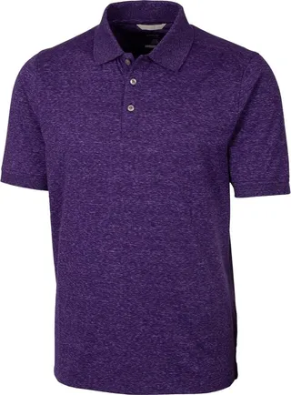 Cutter & Buck Advantage Tri-Blend Space Dye Mens Polo Shirt - Dark College Purple - 3X Large