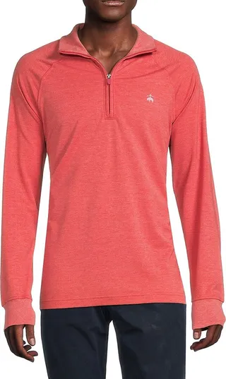 Mock Neck Half Zip Golf Sweater