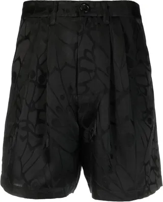 Floral Silk Short Shorts