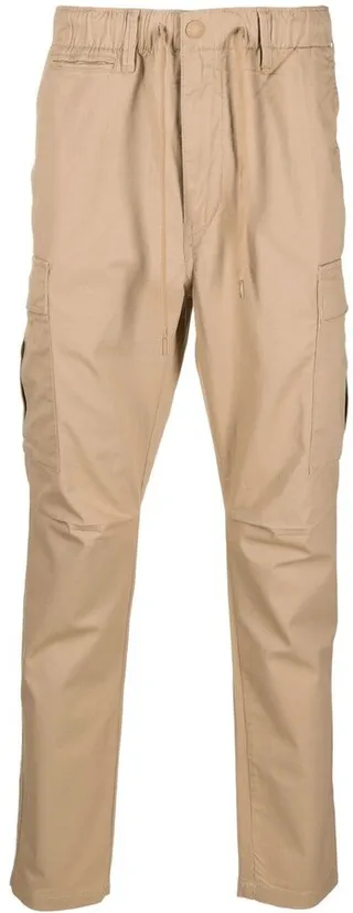 Drawstring-Waist Tapered Trousers