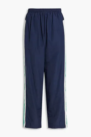 Striped shell track pants