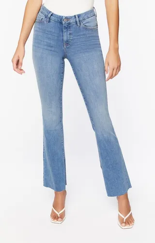 Curvy Bootcut Split-Hem Jeans