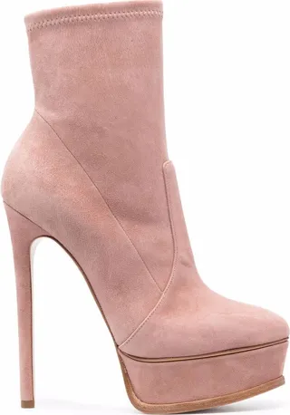 Stiletto-Heel Platform Ankle Boots