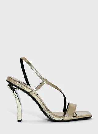 Vermeil Ankle Strap High Heel Sandals