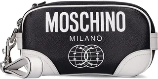 Logo print nylon pouch