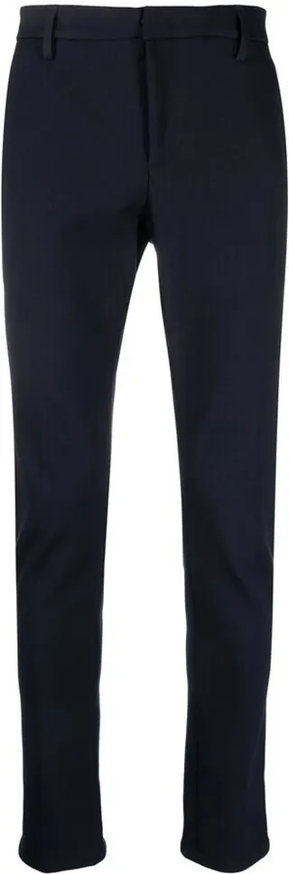 Mid-Rise Straight-Leg Trousers