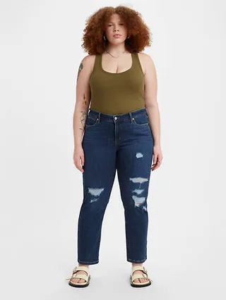 Levi's Boyfriend Mid Rise Women's Jeans (Plus Size) - Breakdown