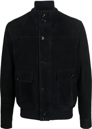Suede Bomber Jacket