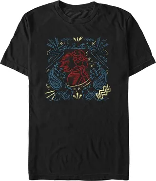 Men's Marvel: Ms. Marvel Kamala Khan Doodles T-Shirt - Black - Small