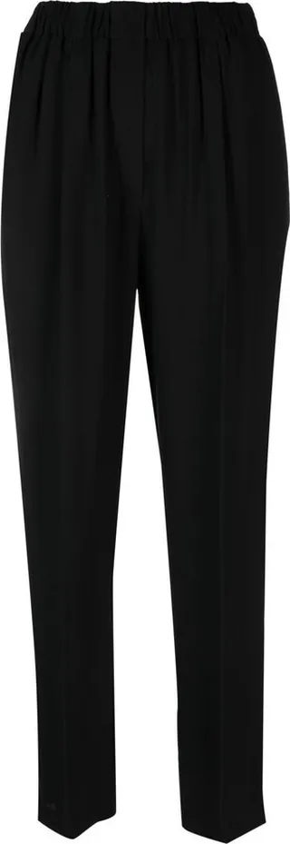 Elasticated-Waistband Detail Track Pants