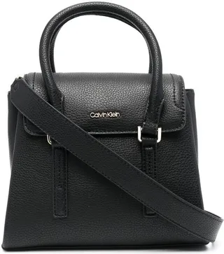 Logo-Plaque Detail Tote Bag