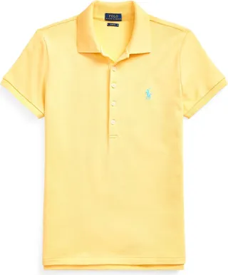 Slim Fit Stretch Polo Shirt Polo Shirt Yellow