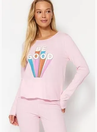 Powder Printed Knitted Pajamas Set THMAW21PT0270