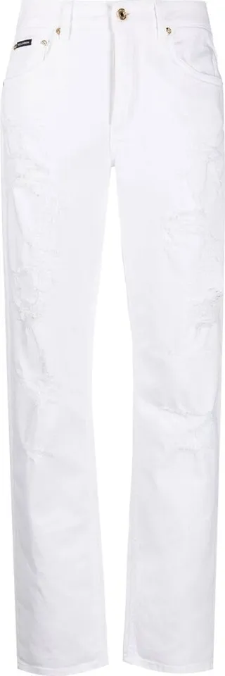 Distressed Boyfriend Jeans