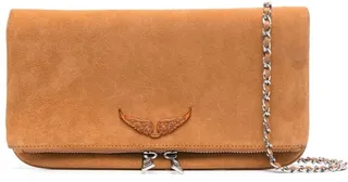 Rock logo plaque crossbody bag